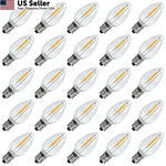 25 Pack C7 Led Night Light Bulbs E12 Base 2200k Warm White 0.6w 7w Eq From Usa. Fixed Price $19.88.