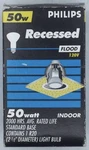 Philips 50w Recessed Flood 120v Indoor Bulb, Standard Base, 2000 Hours. Fixed Price $12.00.