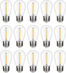 15 Pack S14 Led String Light Bulbs, 1w Shatterproof & Waterproof Outdoor Indoor. Fixed Price $15.99.