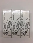 Opalray Led Filament Bulb Antique Style Candelabra 3pk 4 Watt. Fixed Price $15.00.