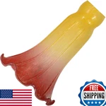 Bieye Ls16 Lily Flower Blown Glass Lampshade Yellow Red 1.2" Opening. Fixed Price $44.06.