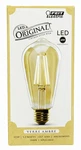 Feit Electric St19 Vintage Style Led Light Bulb 2100 Soft White Dimmable 5.5w. Fixed Price $8.49.