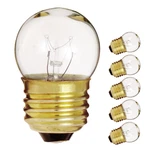 5 Pack Satco Clear Globe Indicator Sign Bulb 7.5w 120v S11 Medium Base E26. Fixed Price $9.50.