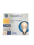 Ge Daylight, Led 100/12w, 2 Pack Light Bulbs, A19, Lasts Up To 9 Years. Fixed Price $18.88.
