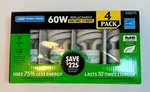 Feit Electric Conserv Energy 4 Pack 60w Replacement Uses 13w. Fixed Price $11.99.