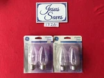 4 Ge 25w Flame Shape Decorative,medium Base 91024 Crystal Clear Ceiling Fan Bulb. Fixed Price $20.00.