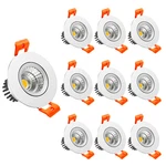 Lightingwill 2inch Led Dimmable Downlight 3w Cob Recessed Ceiling Light Natural. Fixed Price $94.75.