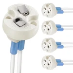 Dicuno G4 Gu5.3 Mr16 Mr11 Bi-pin Ceramic Bulb Socket Holder Wire Connector 5pcs. Fixed Price $10.90.