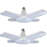 Macgo 2 Pack Led Garage Lights, 60w Trilights Ceiling, High Low Bay Deformabl.... Fixed Price $43.76.