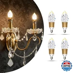 Vizbmyr 6 Pack Crystal Decorative Led Light Bulbs 6w, 40 Watt Equivalent, Fancy. Fixed Price $55.39.