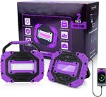 Roperry 2 Pack Rechargeable Black Light, 5000mah Cordless Battery Powered Magnet. Fixed Price $56.89.