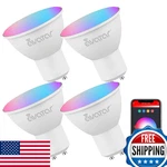 Gu10 Smart Bulb 4 Pack, Rgbcw Color Changing Alexa Led Light Bulbs 5w - Wifi Tra. Fixed Price $52.83.