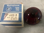 Vintage Westinghouse Philips 4416 - R Auto Spot Red 12 Volt. Fixed Price $25.00.