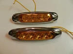 (2) 4 Led Amber Trailer Truck Light Sealed Miro-flex Star Clearance Side Marker. Fixed Price $16.99.