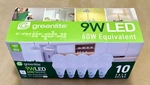 Greenlight/ 10-pack 9w Led (60w Equivalent) Lightbulbs/800 Lumens Free Shipping!. Fixed Price $12.98.