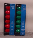 2 Pks 6 Red Green Light Bulbs Replacement Ceramic C7 Size By Ge 12 Total. Fixed Price $16.47.