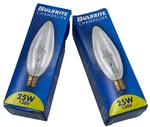 Lot Of 2 Bulbrite 25ctc/32/3 25w 130v Torpedo Chandelier Bulb Lamp Light. Fixed Price $12.72.