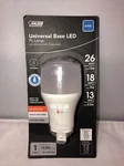 Feit Electric 13w/18w/26w Pl Vertical 4-pin Universal Color Select Light Bulb. Fixed Price $15.00.