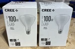 (2) Cree 100w Equivalent Soft White (2700k)br30 Dimmable Light Quality Led Bulbs. Fixed Price $17.99.