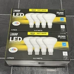 Feit Led Dimmable Br30 Flood Soft White Bulbs 65 Watts 11.5 8 Pack. Fixed Price $24.99.