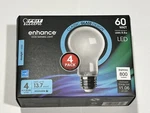 Feit Enhance A19 E26 (medium) Led Bulb Daylight 60 Watt Equivalence 4 Pk. Fixed Price $15.99.