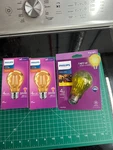 3-pack Philips 4-watt Orange Yellow Bug A19 Medium Base Party Led Light Bulb. Fixed Price $14.62.