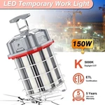 Led Temporary Work Light 150w (equiv.600w) 5000k Jobsite Constraction Lighting. Fixed Price $99.52.