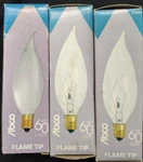 3x 60 Watt Bulb Frosted Flame Tip 03262 Abco Bulbs Lot New. Fixed Price $11.99.