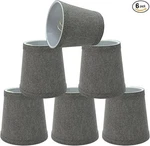 Aspen Creative 32716-6 Empire Chandelier Clip-on Lamp Shades (grey) Set Of 6. Fixed Price $24.99.