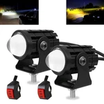 2pcs Super Bright 24w Led Two-color White Amber Spotlight + On-on-off Sw.... Fixed Price $48.55.
