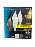 Ecosmart 60w B11 Led Bright White Dimmable Candelabra Base 3 Pack. Fixed Price $7.98.