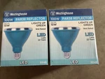 New 2-pack Lot Westinghouse 15w Par38 Led Outdoor Flood Bulb Green. Fixed Price $19.69.