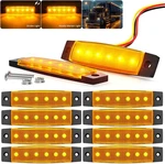 Bjz 3.8" Strobe+steady Marker Lights Strip Dual Function Amber Trailer Led Side. Fixed Price $34.91.