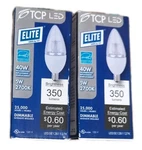 2x Tcp Elite Led5e12b1127k Led Dimmable 40w Candelabra 2700k 350 Lumens Lights. Fixed Price $11.95.