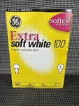 Ge Extra Soft White 100w Light Bulbs - 4 Pack New. Fixed Price $35.99.