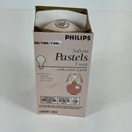 Philips 50/100/150 Softone Pastels Hint Of Pink Light Bulb Discontinued Nos. Fixed Price $69.97.