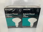 Philips Indoor Flood Light Bulbs 75w R30 Std Base Usa 2 Pack. Fixed Price $24.75.