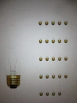Bulbrite 60-watt 2700k Warm White Light T10 E26 Medium Screw Base Dimmable 25pk. Fixed Price $26.55.