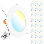 Sunco 24 Pack Retrofit Led Recessed Lighting 6 Inch, Can Lights For Ceiling, .... Fixed Price $192.15.