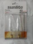Sunlite Prismlite 40pcl / Cd2 Candelabra Base 40 Watt Bulb 2 Pack (case Of 6) 12. Fixed Price $6.00.