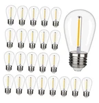 Ceinbota Shatterproof&waterproof S14 Outdoor String Light Bulb-1w S14-24pack. Fixed Price $22.84.