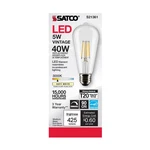 6 Pack Satco S21361 Led Filament Bulbs 120v 5w St19 Medium E26 3000k Warm White. Fixed Price $34.99.