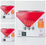 3 Pack Of (9 Bulbs) Everyday Living Led Soft White B11 Light Bulb 40w 4.3w New. Fixed Price $18.88.