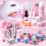 Saviland Acrylic Nail Kit Drill 180w Lamp Salon Quality Quick Cure. Fixed Price $100.00.