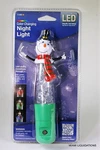 Color-changing Led Night Light W/ Sensor Snowman Jasco 11480 8" Holiday Xmas. Fixed Price $8.99.