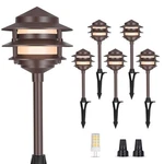 Gardencoin Pagoda Low Voltage Landscape Pathway Lights, 12v Outdoor Led Path .... Fixed Price $193.69.