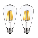 Shuwdkar Led Light Bulbs Dc 12v 6w E26 St64 Low Voltage Bulb Rv Camper Warm W.... Fixed Price $20.11.