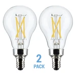 2 Pack Satco S21710 Led Filament Bulbs 5.5w =40w A15 Clear Candelabra E12 2700k. Fixed Price $7.95.