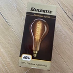Bulbrite 137101 E26 Base I20v Large Vintage Antique Light Bulb 60 Watt Brand New. Fixed Price $24.00.