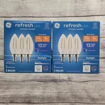 6x (2 Packs Of 3) Ge Refresh Led Hd 40-watt Daylight Dimmable Candle Light Bulb. Fixed Price $15.16.